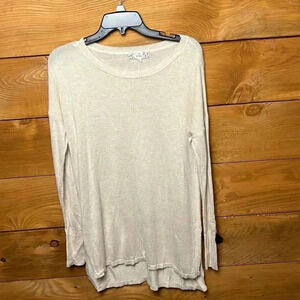Pink Republic‎ women’s boat neck pullover knit sweater lightweight rayon nylon
